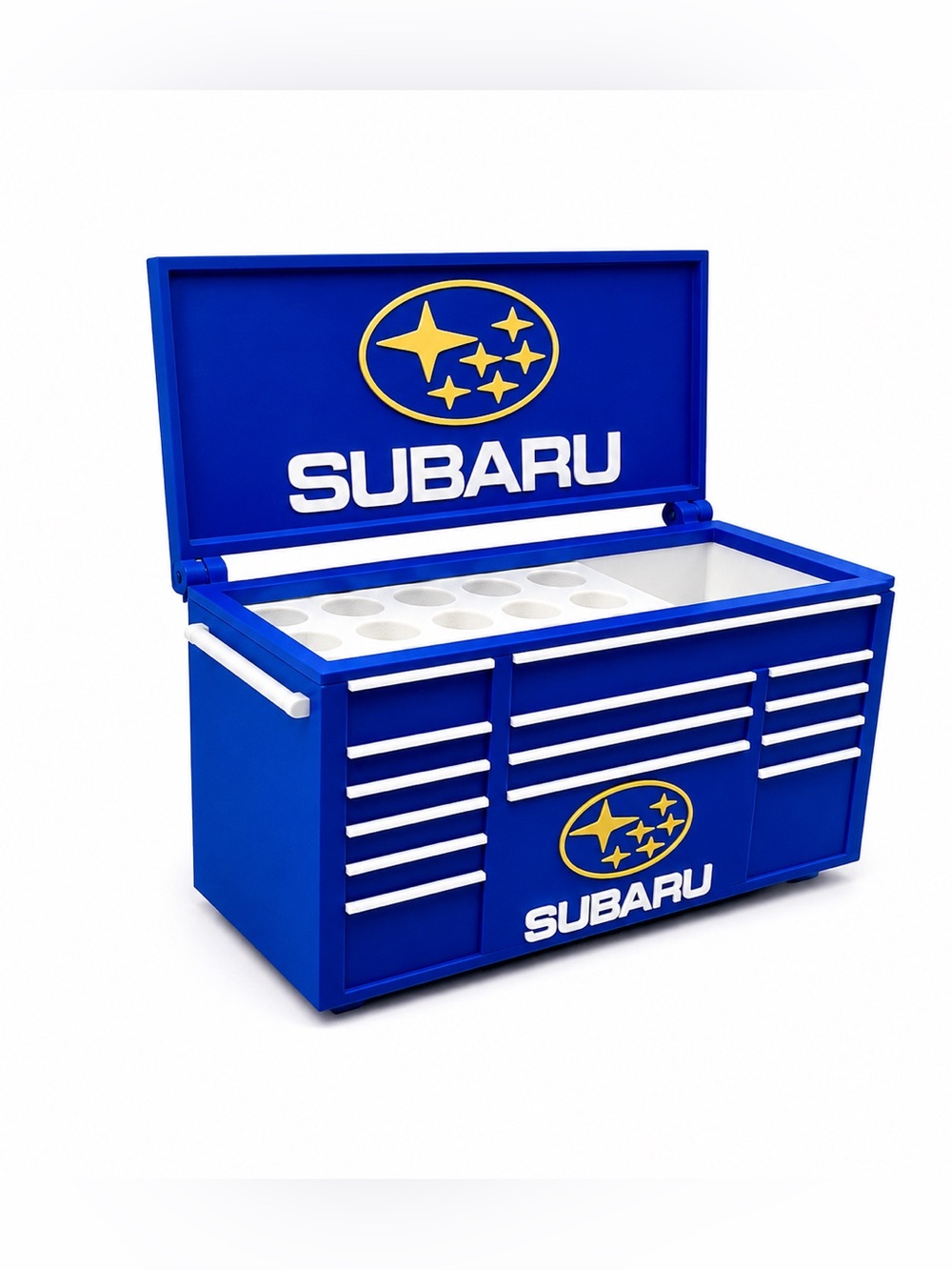 Subaru Mini Toolbox Pen And Trinket Holder Desk Top Organizer